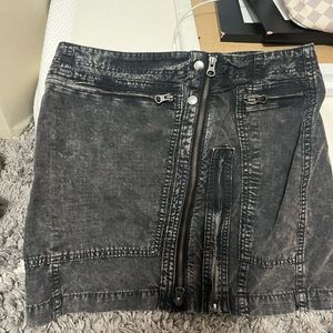 Free people unique zipper skirt
